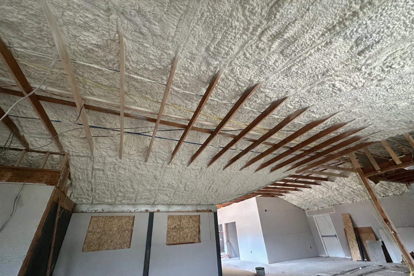 Open-cell foam insulation